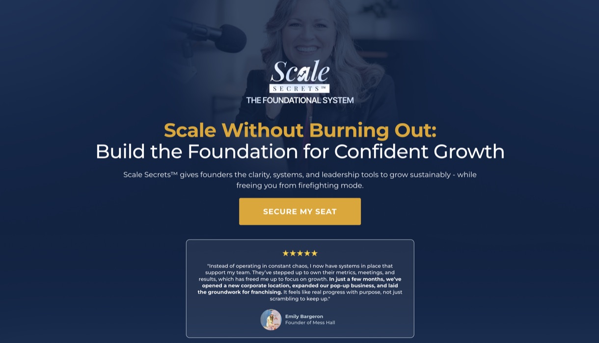 After: the launched offer page
